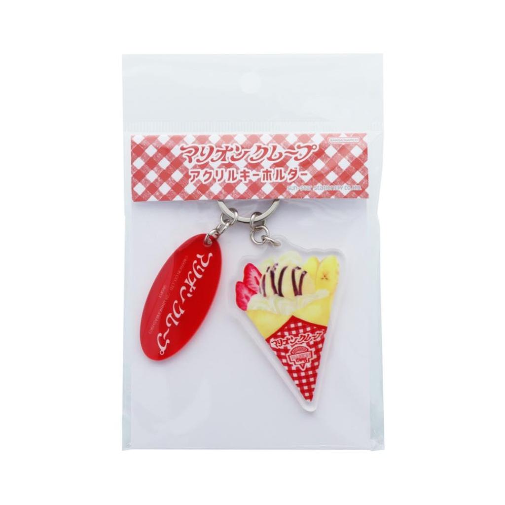 Sunstar Stationery Keychain, Cute Shops in Town, Acrylic Type, Unisex, Adult, a pattern