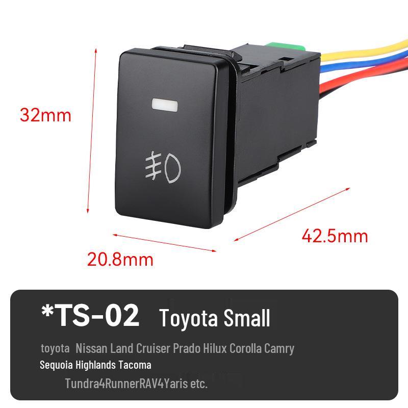 Universal Car Fog Light Switch for Toyota, Honda, Nissan, Renault, Mitsubishi, Isuzu, Hyundai - Button & Modification Compatible
