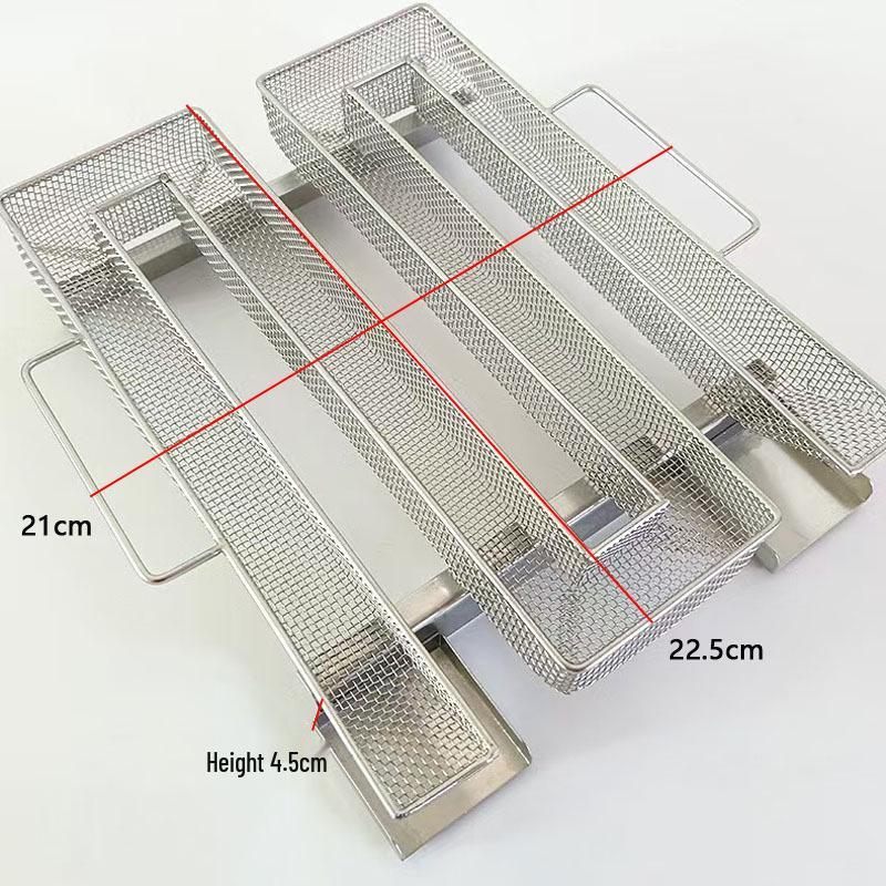 Rechteckiger Barbecue-Grill Kaltrauchgenerator - Runde 304 Edelstahl Räucherbox