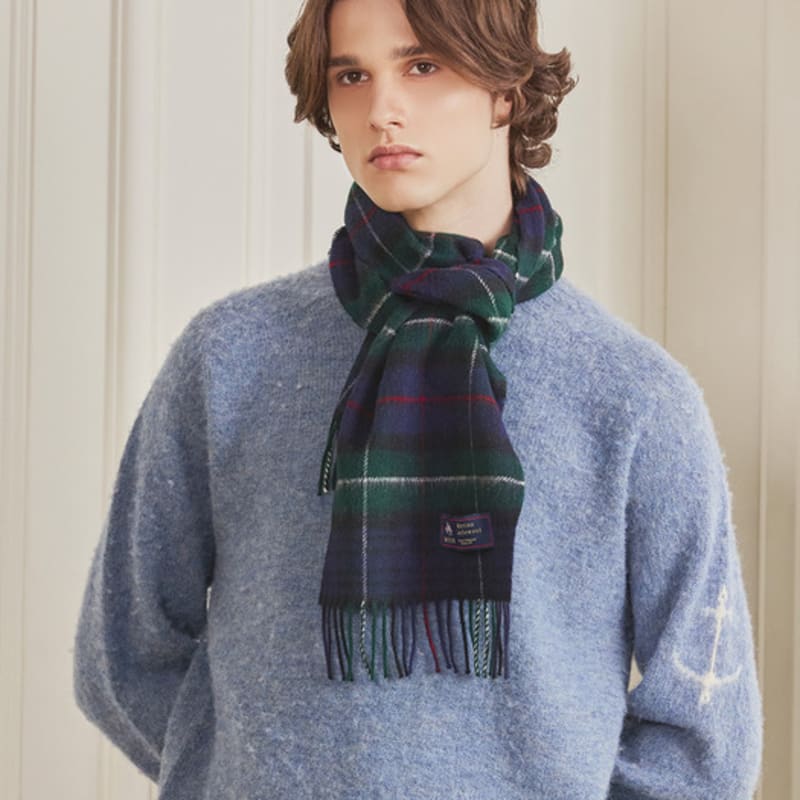 ABRAHAM MOON Merino Wool Muffler 25cm - Mackenzie