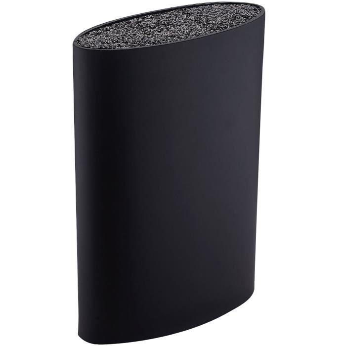 Knife Block - BERGNER - 15.6X6.6X22CM - SOFT TOUCH - Black - 1 Piece