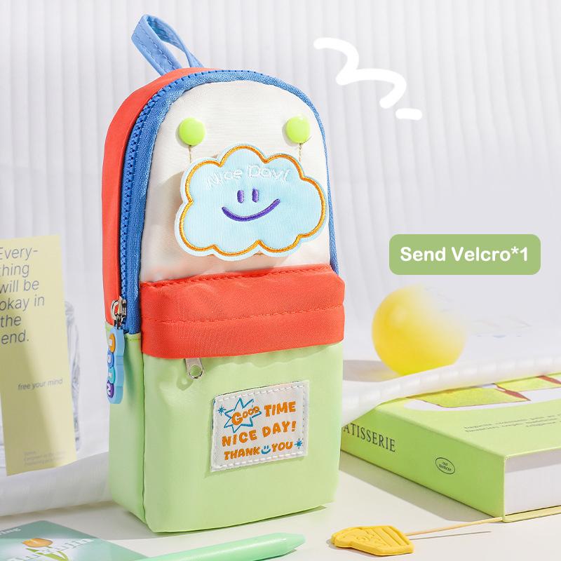 Capacity Pencil Case For Small Star Schoolbag Color - Blocked Pencil Case Lt S A High Appearance Level Cute And Large