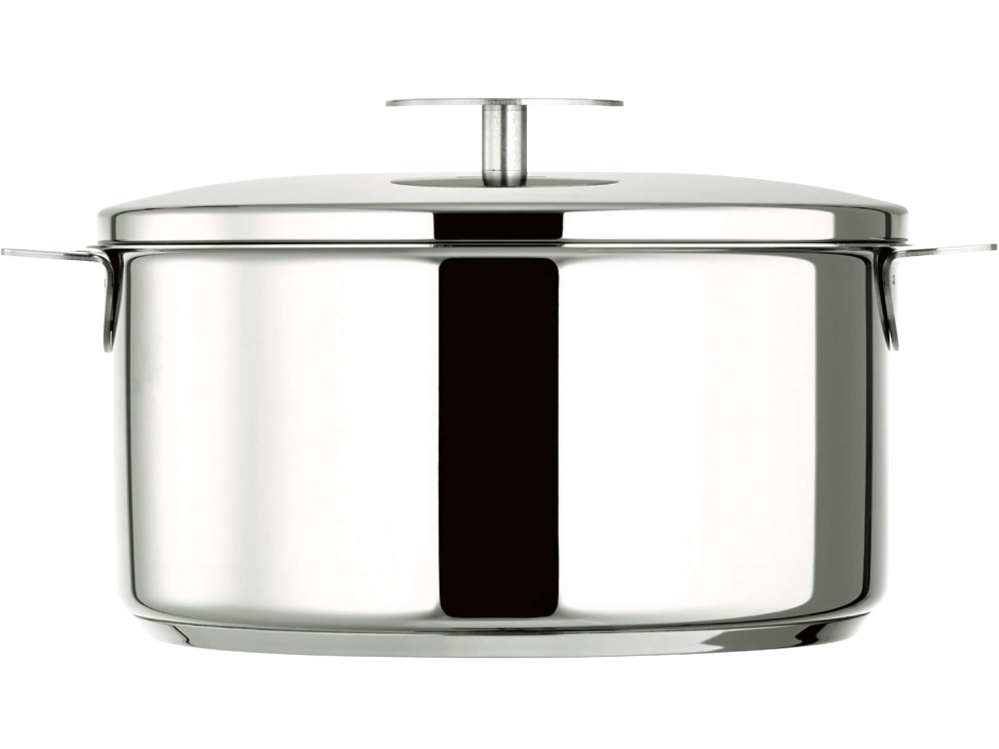 

CRISTEL Stainless Steel Pot Graphite Deep Pot 24cm Gas IH Oven Compatible with Lid F24GK Japanese Made in France [Authorized Product]