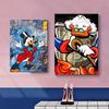 Donald Duck Diamond Painting Scrooge Mcduck Money Cartoon Graffiti Wall Poster Prints Living Room Home Pictures Decor