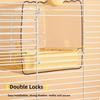 2 In 1 Bird Hanging Bathtub Drawer Design Parrot Shower Box New Food Holder Box  Cage Use