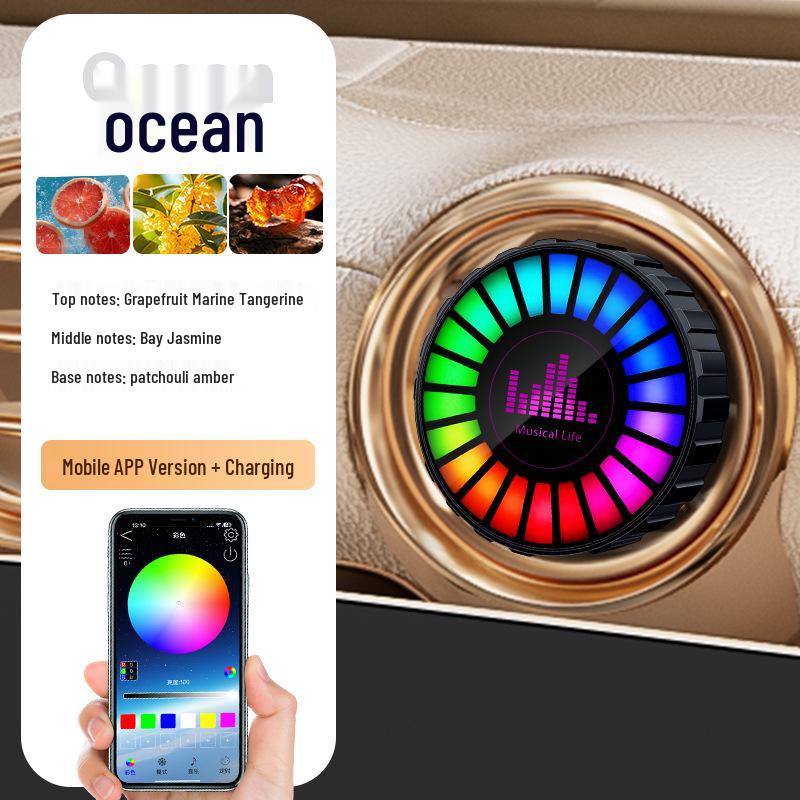 Cross-border Car Wireless Charger with Aroma Diffuser & Ambient Light for Mobile Phones
