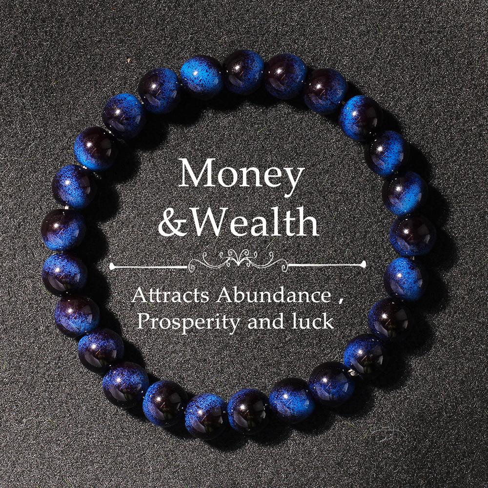 Festive Gifts Multicolor Tiger Eye Agate And Wooden Beaded Bracelet Set Bohemian Fashion Jewelry For Men Women Daily Wear Simple Versatile Accessory