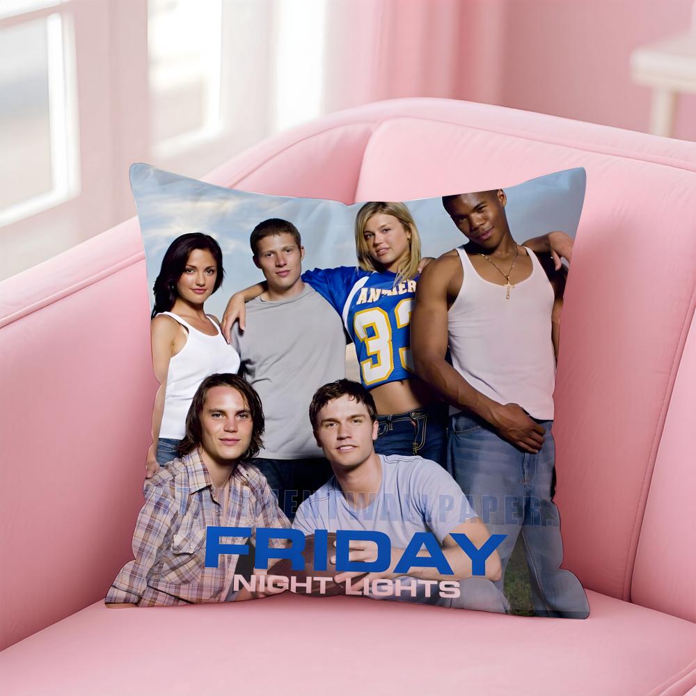 Friday NNight Lights Pillow TV Drama Cushion Cover Linen Pillowcase Cover Soft Decor for Sofa Home Room