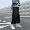 Men's Clothing 2023 New Neutral Solid Color Straight Man Loose Simplicity Fashion Young Style Casual Comfortable Wide Leg Pants