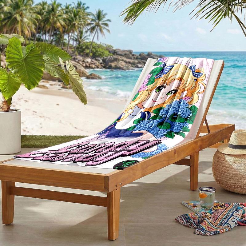 Candy Candy Fashion Beach Towel: Ideal for Summer Adventures Soft, absorbent and quick drying suitable for swimming and bathing