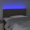 VidaXL Tête de Lit à LED Meuble de Chambre à Coucher Accessoire de Lit Simple Tête de Cadre de Lit Intérieur Taupe 3121836