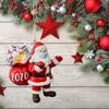 Tree Christmas Ornaments Santa Claus Wearing Mask Hanging Decor Creative Gift