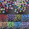 Home Party Supplies 50Pcs Wholesale Acrylic Beads Heart Star Frosted Matte Necklace Bracelet DIY For Pendant Jewelry Making