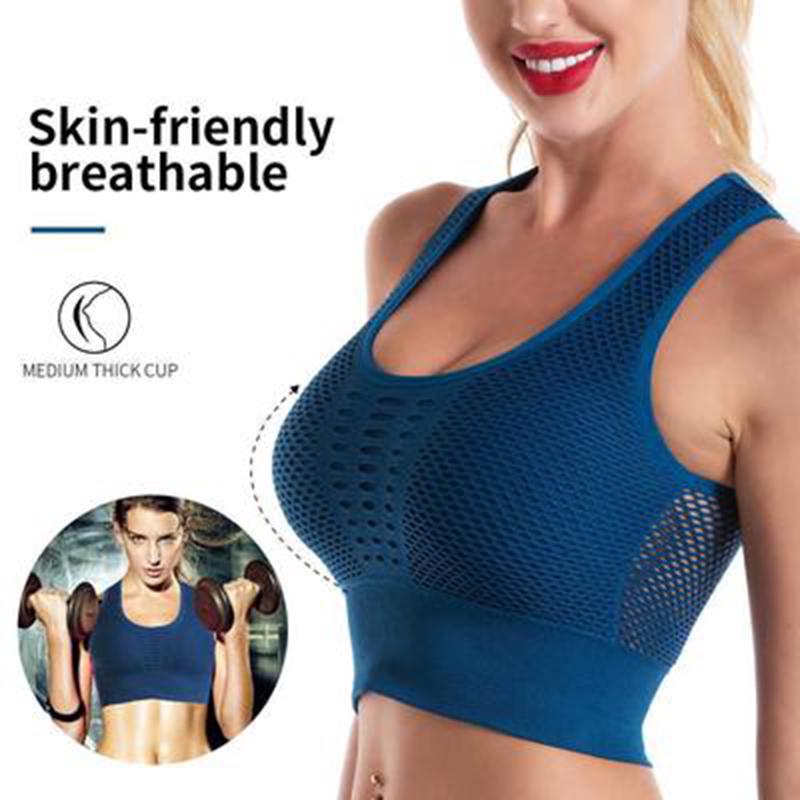 Sexy perfurado roupa interior beleza volta yoga sutiã de fitness secagem rápida respirável absorção de choque sutiã esportivo