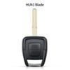 KEYYOU Replacement 2 Button Remote Car Key Shell + Blank For Vauxhall Opel Vectra Astra Zafira Omega J Ignia G Mk4 Key Case