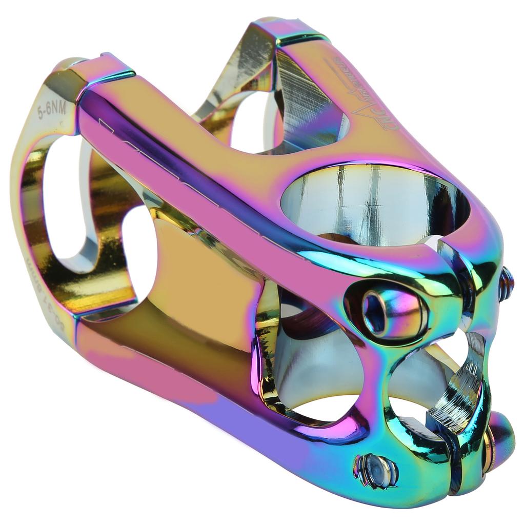 31.8x50MM Mountain Bike Handlebar Short Stem Riser Aluminum Alloy Bicycle Hollow Stem(Couleur eblouissante ) Couleur