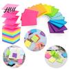 Smooth Writing Sticky Notes Set 8 Colors Heart Square Shapes Removable Non-residue Clean Home Office School Supplies Assorted Color