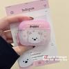 Cute Pink Floral Puppy Suitable for Airpodspro1st Generation Protective Case Apple 1st Generation Bluetooth Headset Case