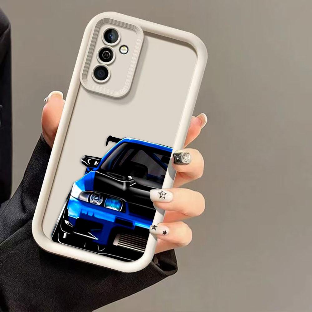 Carton Sports Car JDM Drift Phone Case For MOTO G24 G32 G34 G52 G54 G56 G60 G75 G84 G85 G86 E32 E40 EDGE 40 50 50F 60E 60 Cover