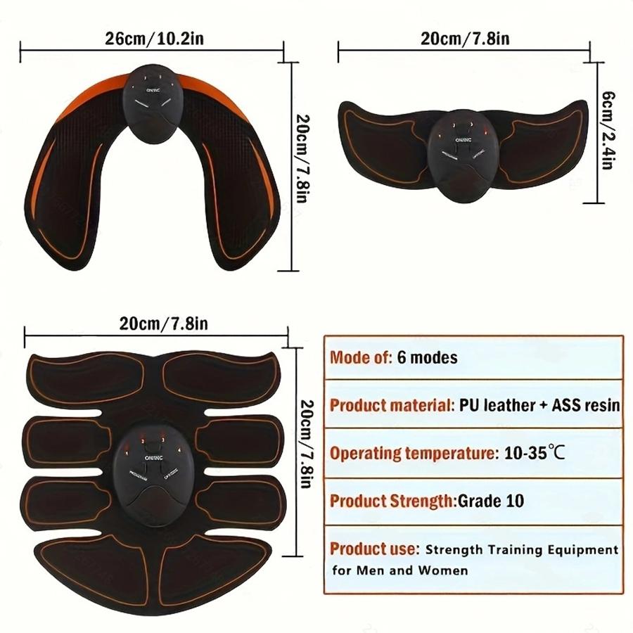 Abs Stimulator, Abdominal Toning Workout for Abdomen/Arm/Leg,Workout Equipment for Men Women