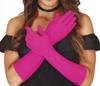 Long Pink Fuchsia Evening Gloves 1920s Retro Lady Carnival 42Cm