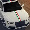 Car Hood Decal Germany Italy Flag Color Vinyl Stripe Sticker For Grille Fender Car Hood Roof Side Skirt Body Decoration Decal