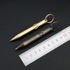 With Keychain Mini Ballpoint Pen Brass Writing Pen New Gel Pen  Outdoor