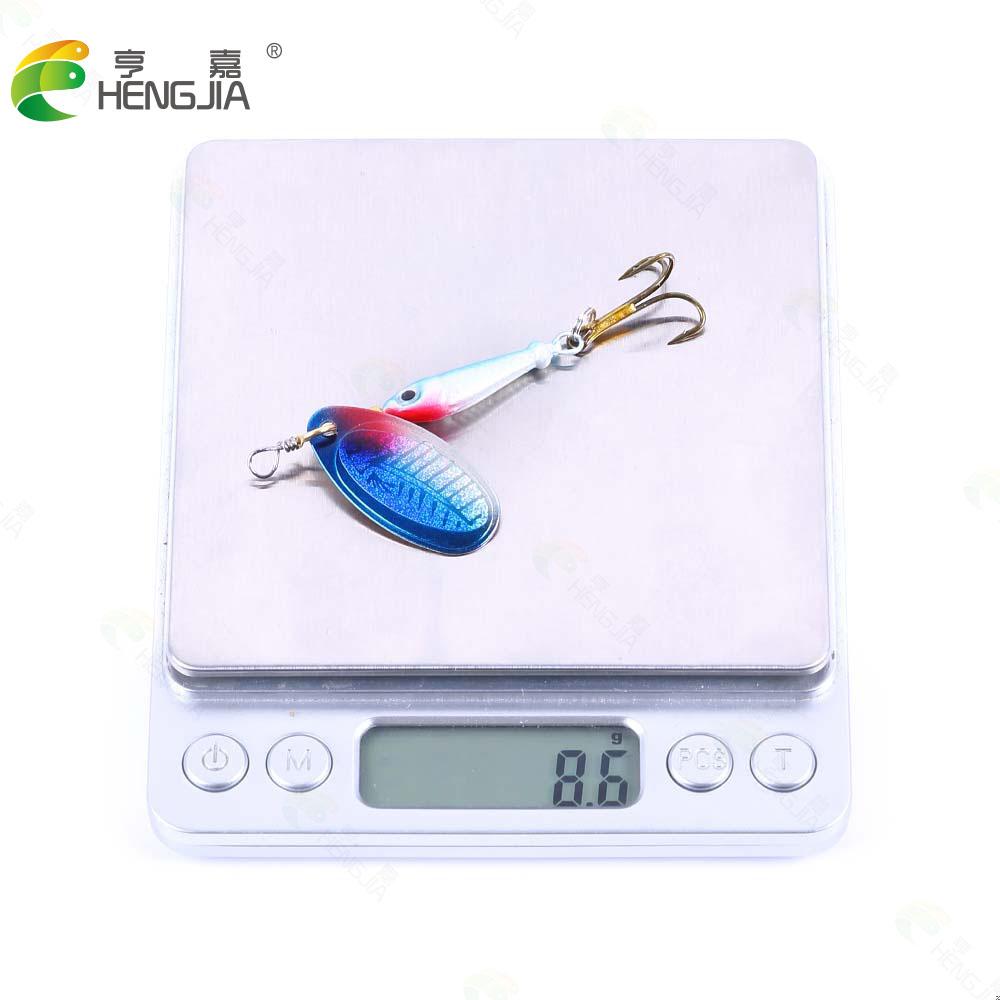 Fishing Spinner Bait 9g Spoon Lure Metal Baits Treble Hook Isca Artificial Fish Wobbler Carp Spinner Bait