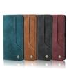  Vintage Strong Magnetic Wallet Case for iPhone 17 & Samsung S25 Ultra - Retro Flip Leather Card Holder Cover