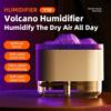 Volcano Air Humidifier 300ML Office Purifier Diffuser USB Ultrasonic Cool Mist Sprayer For Home Colorful Flame Night Ligh