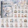 Surprise Mystery Gifts 2026 Dog Christmas Advent Calendar, 24-Day Acrylic 2D Ornament Set Xmas Party Favors with Cute Puppy Designs, Tree Hanging