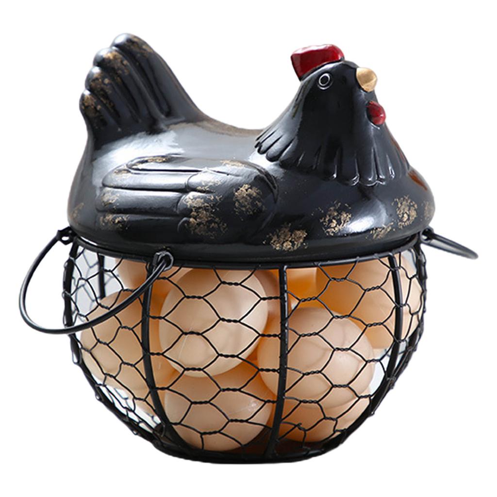 Ceramic for Fresh Egg Holders Countertop Farm Style Cute Perfect Housewarming Gift Multi-function Fine Workmanship Durab
