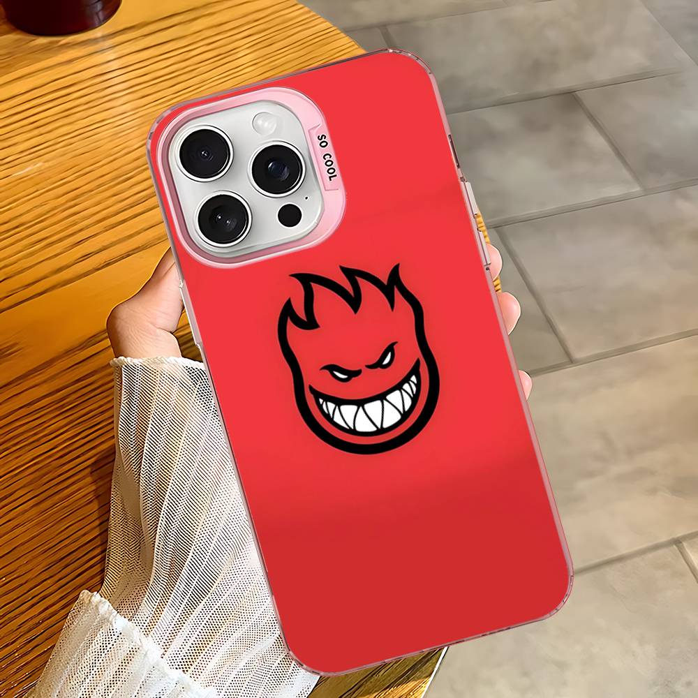 S-Spit F-Fires Logo Phone Case For iPhone 16 15 14 13 12 11 Pro Max 17 Plus Colorful Cover