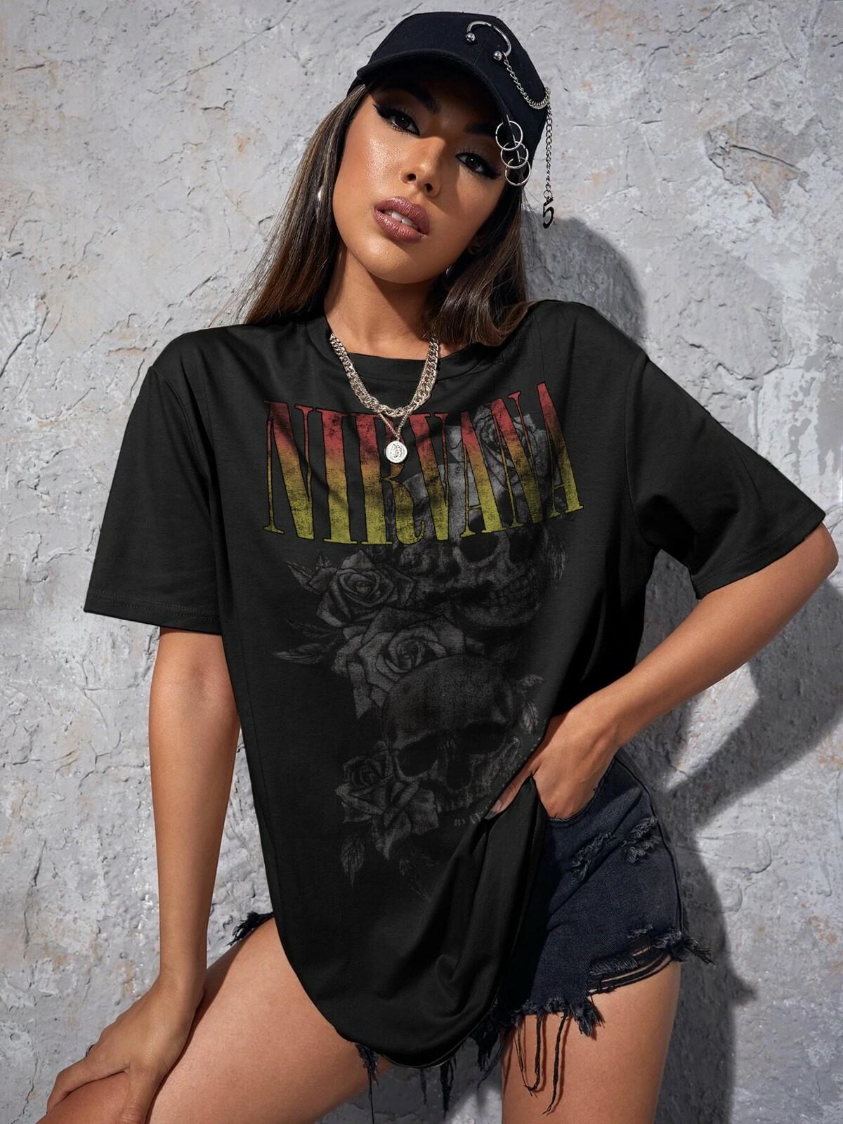 26 Oversize Nirvana T-shirt  oversized Nirvana T-shirt- Unisex T-Shirt XXXL