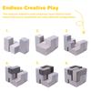7Pcs Elastic Sponge Foam Toddler Cushions Washable Building Blocks Chair Convertible Puzzle Sofa for Bedroom Playroom Furniture