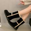 Fashion Women's Winter Padded and Thickened Warm Snow Boots 2024 New Round Head Suede Short Flat Northeast Cotton Boots