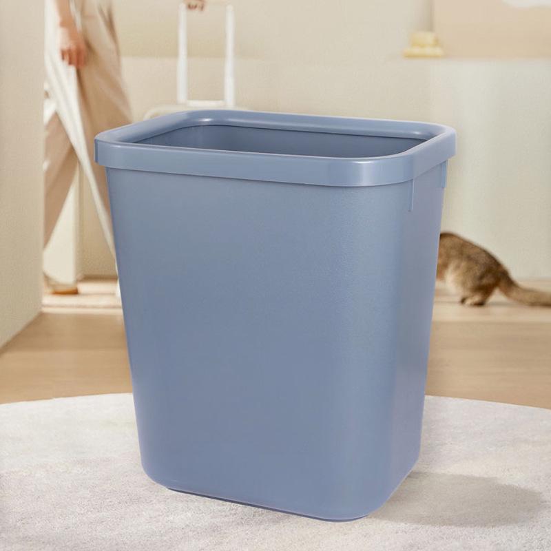 Square Plastic Trash Can for Hotels, Restaurants, Bars, and Restrooms