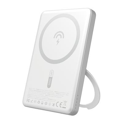 Powerbanka s MagSafe a stojánkem 20W PD 5000mAh - stříbrná