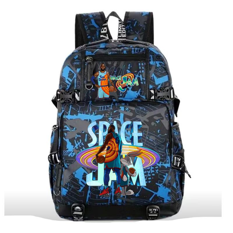 Trendy high school student schoolbag, male and female style personalized college student backpack, fashionable and simple student back