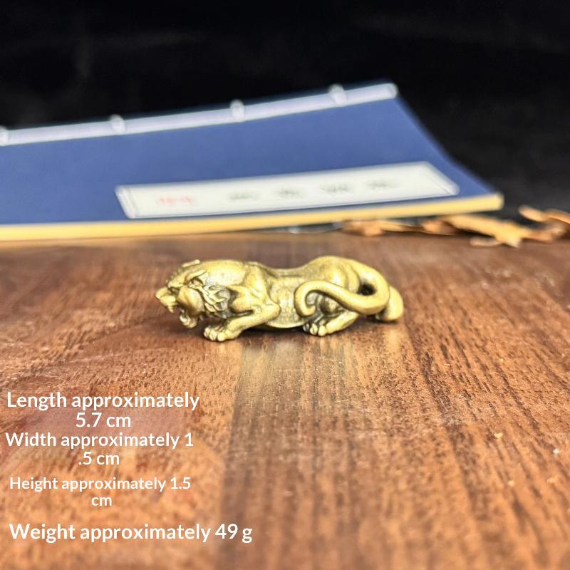 1Pcs Brass Hippopotamus Rhinoceros Statue Metal Animal Figurine Miniature Ornament For Home And Office Desk Decoration