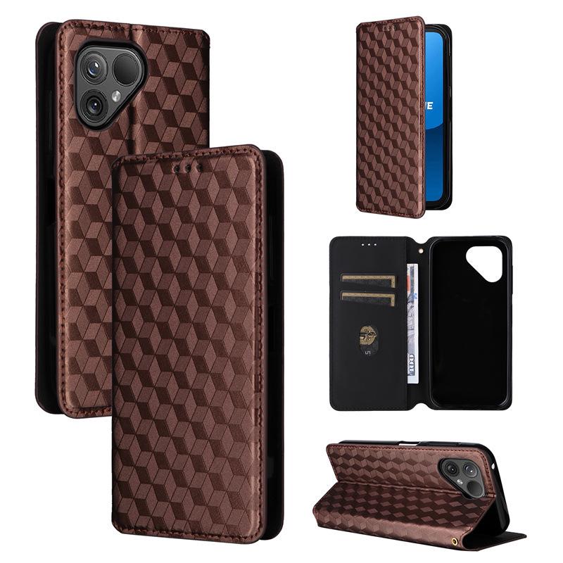 Fairphone 6/5 Leder Magnetisches Flipcase mit Kartenfach und 3D-Textur