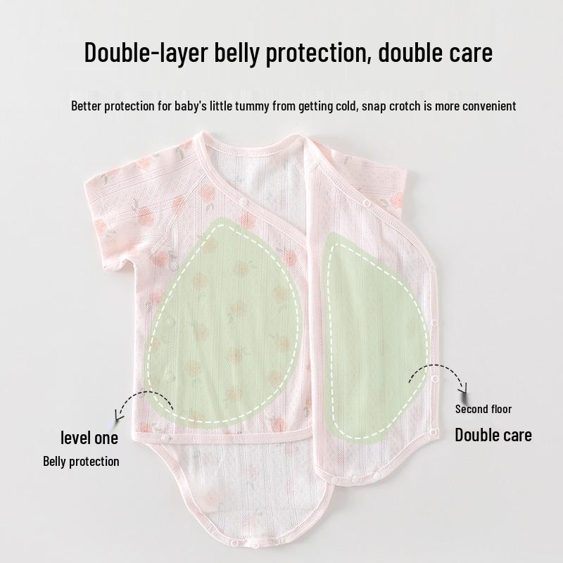 Newborn Summer Short Sleeve Cotton Romper Onesie