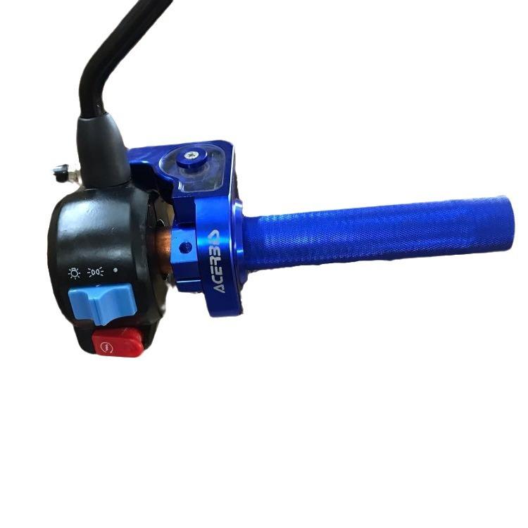 Motorcycle Modification Parts CNC Large Torque Oil-view Throttle Grip Fuel Injector 22mm Throttle Cable Accelerator CRF
