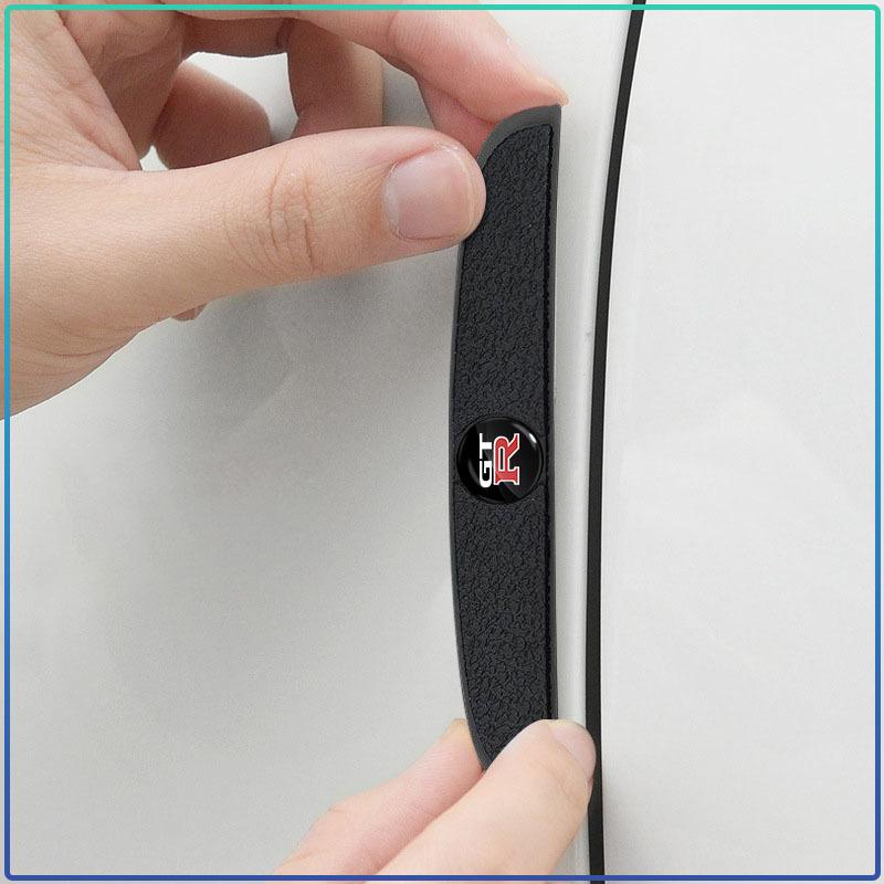 4pcs Car Door Edge Anti Scratch Collision Protection Strip Stickers For Nismo Nissan Almera Tiida Juke Teana Qashqai 350Z 370Z