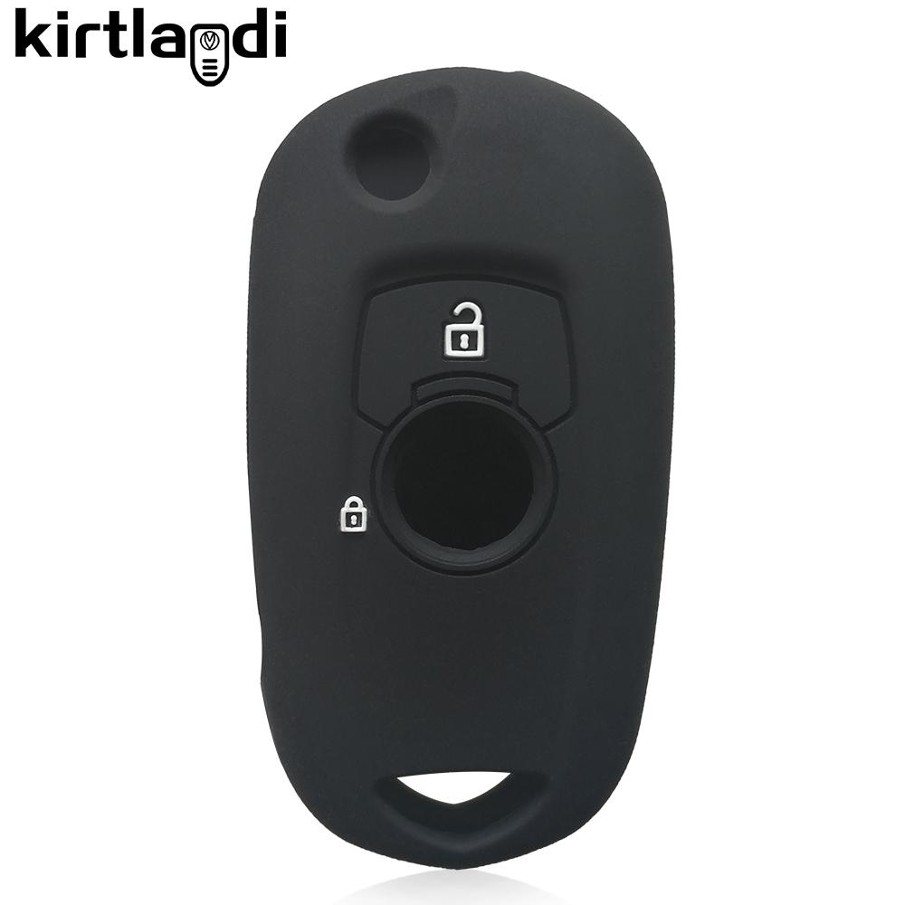 Silicone Key Case Remote Skin Car Key Cover for Opel Vauxhall Astra K Corsa E 2015-2019 2 Button Key Holder Keychain Accessories