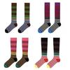 Damen Kniestrümpfe, Modische Gestreifte Strümpfe Cosplay Oberschenkelhohe Strümpfe Schlauchsocken Gestreifte Lange Stiefelsocken