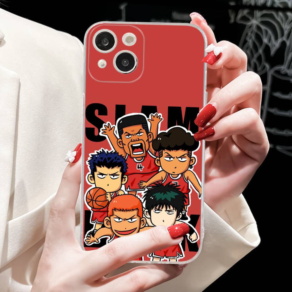 Lovely Anime S-Slam D-Dunk Fit For IPhone 16 15 Promax Phone Case IPhone 14 11 12 High End 13 Pro Silicone