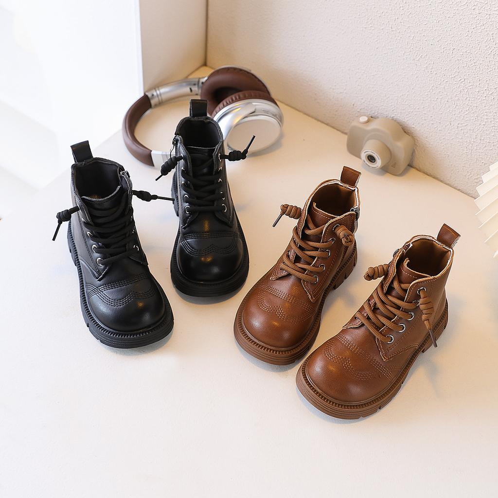 New Fall and Winter Style Children's Shoes - Boys' Boots with Soft Soles, High-top Short Boots for Babies