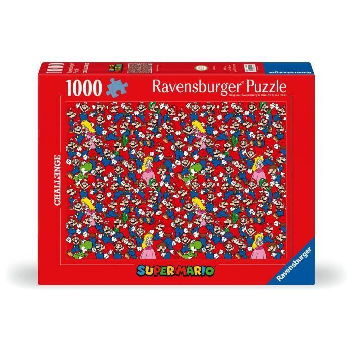 Puzzle 1000 pièces challenge ravensburger super mario