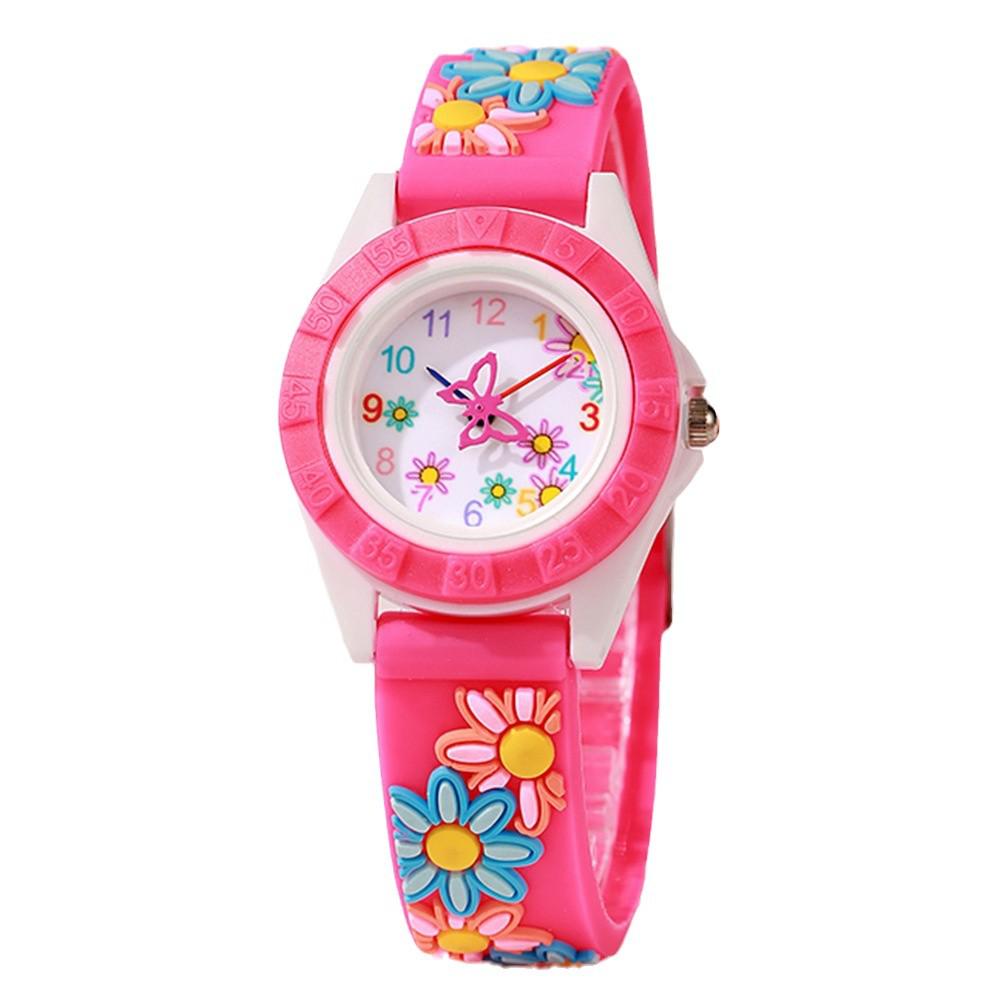 Sunflower Quartz Watch: Casual Fashion Silicone Strap for Women and Kids